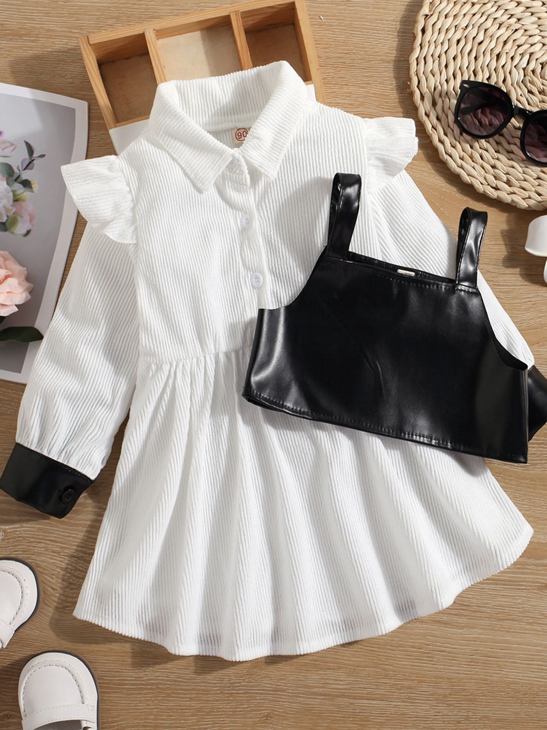 

YK Fit & Flare Dress, White