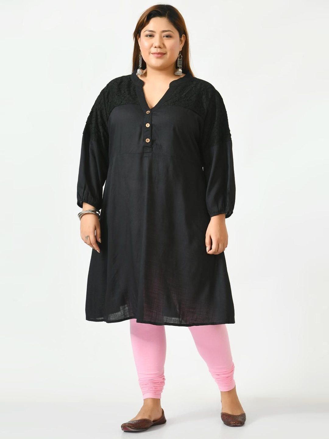 

VAAMII A-Line Dress, Black