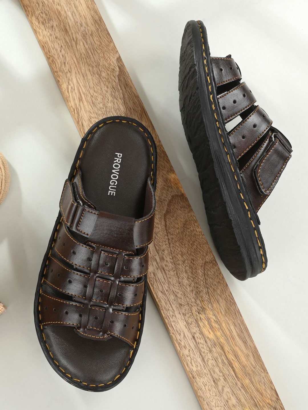 

Provogue Men Comfort Sandals, Brown