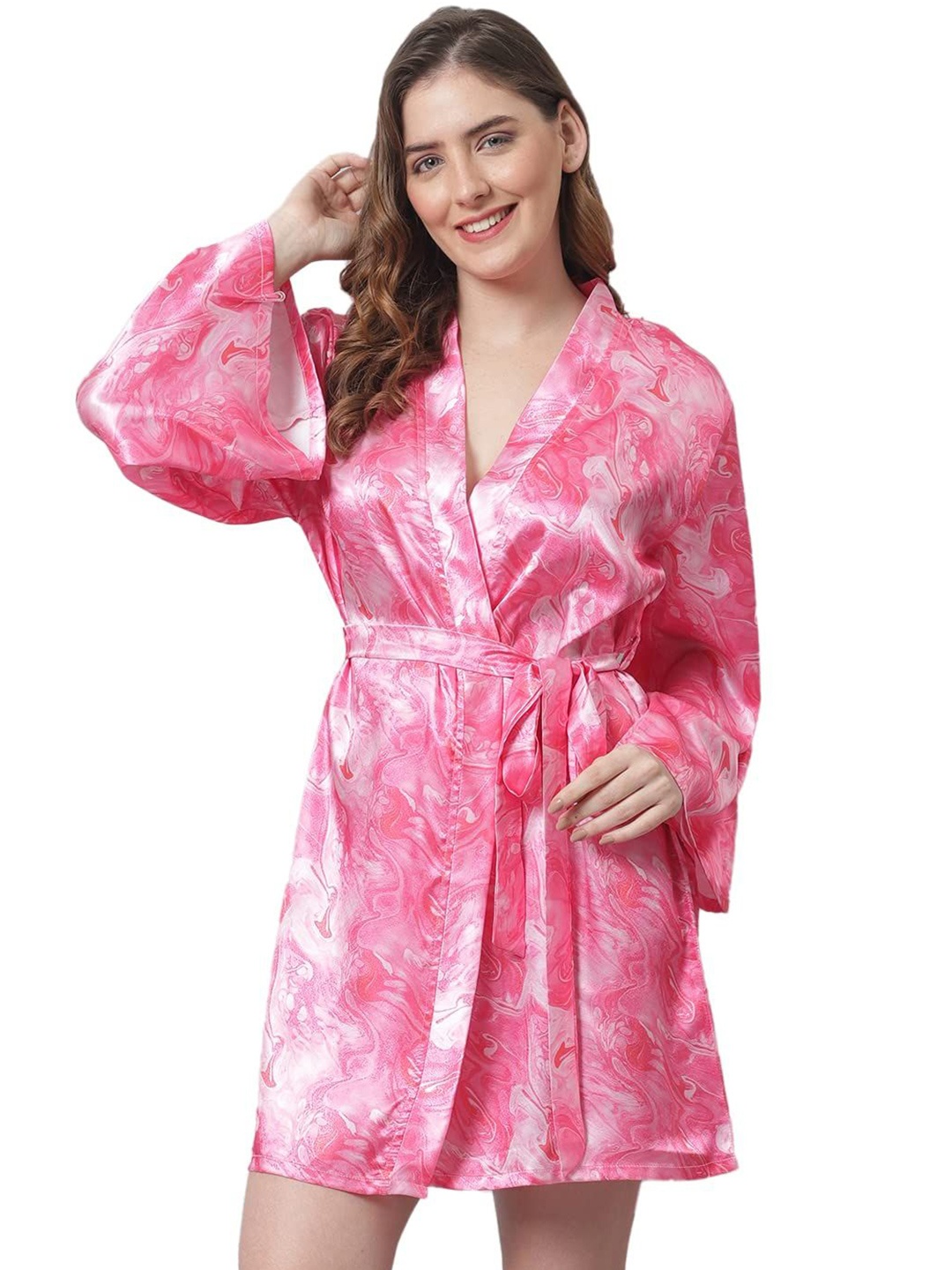 

Xivir Printed Nightdress, Pink