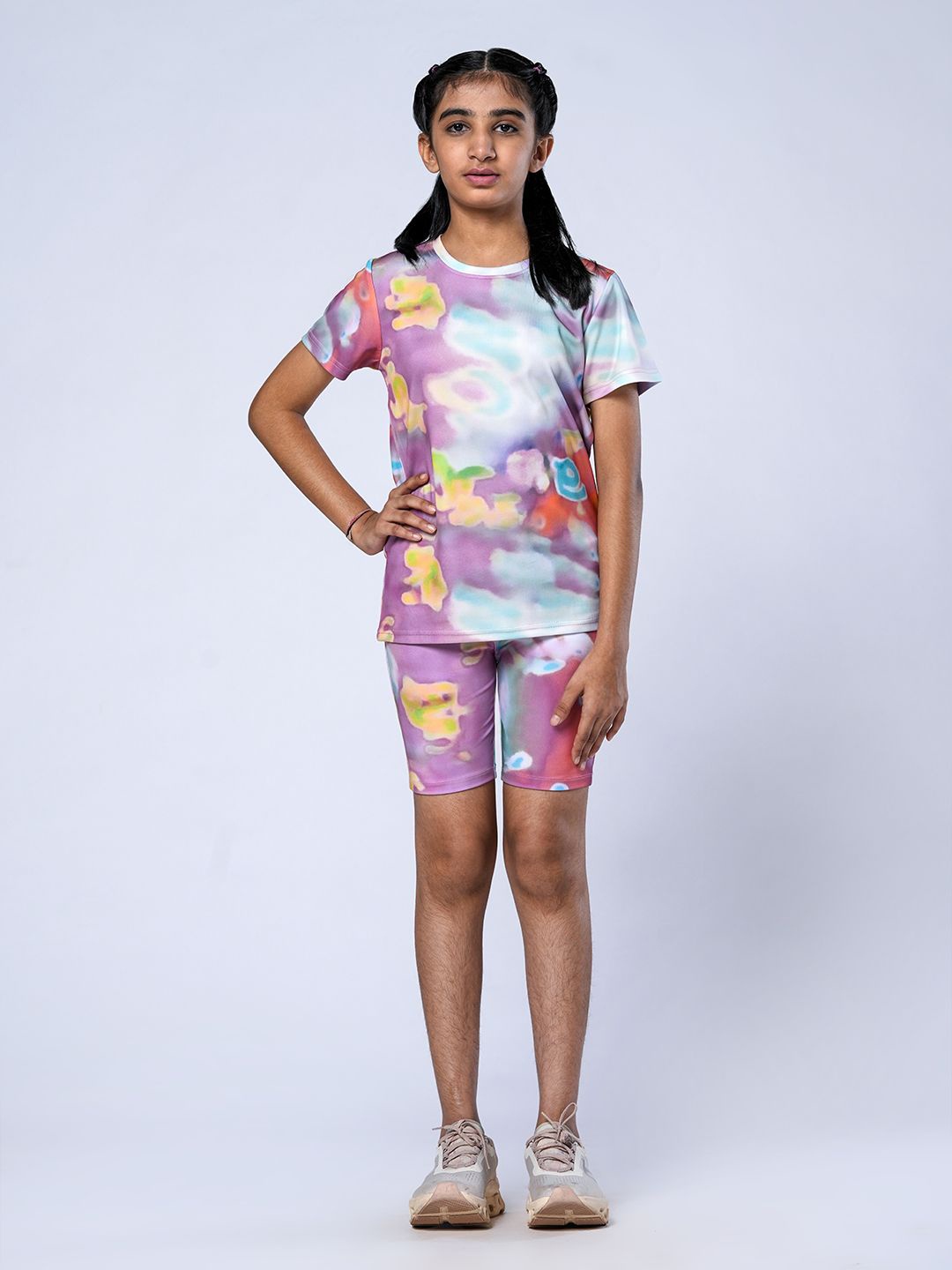 

UMILDO Girls Printed Shirt with Shorts, Pink