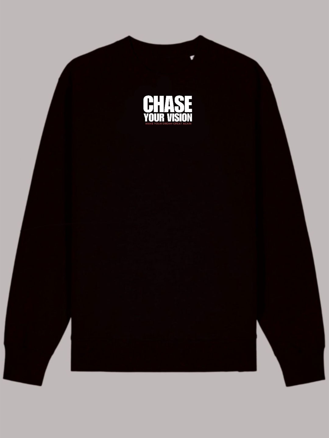 

TheBTclub Men Chase Your Vision Sweatshirt XS, Black