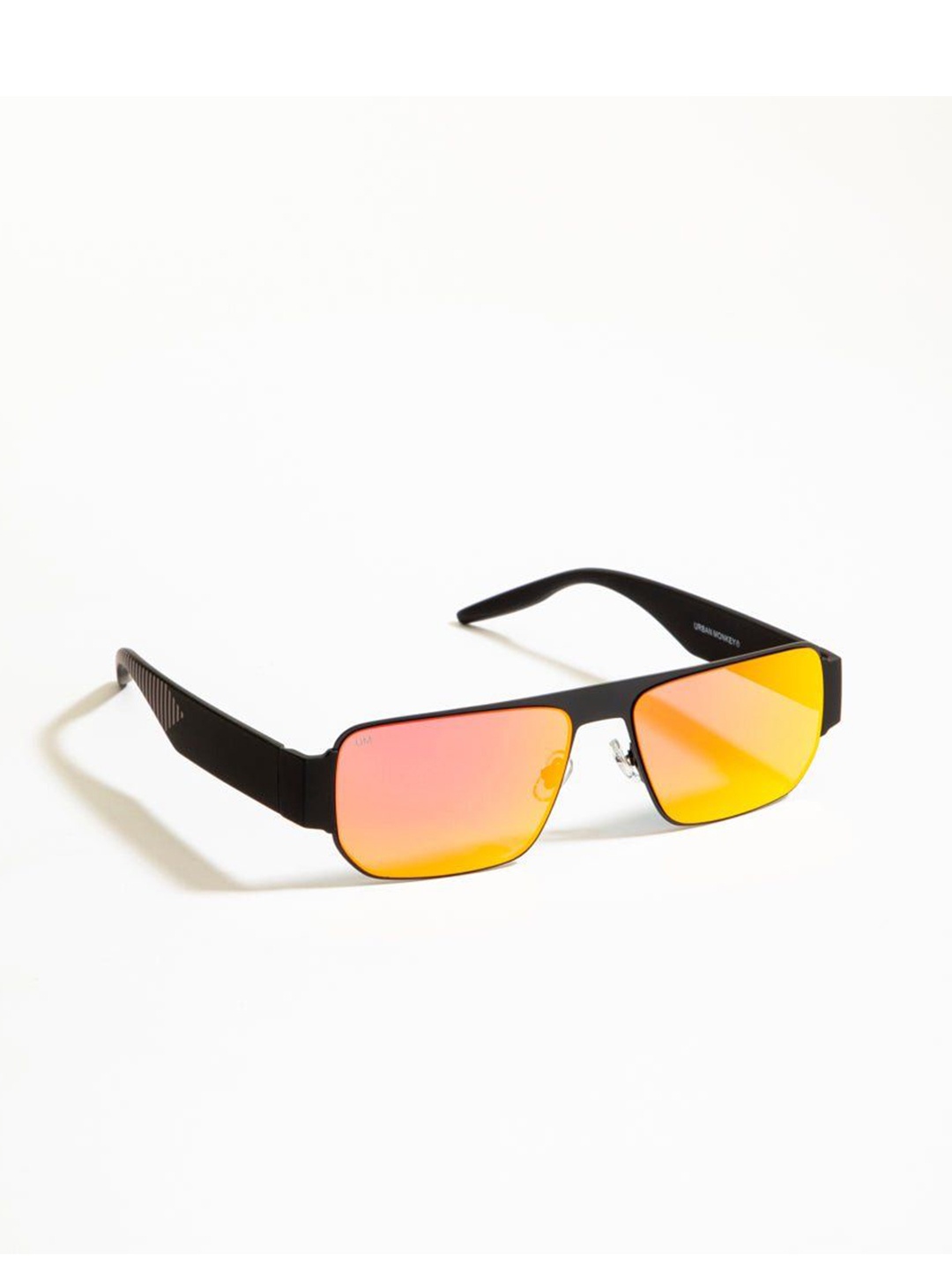 

Urban Monkey Unisex Square Sunglasses with UV Protected Lens, Red