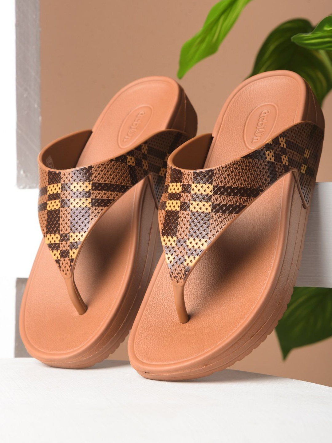

Action EVA Flotter Women Thong Flip-Flops, Tan