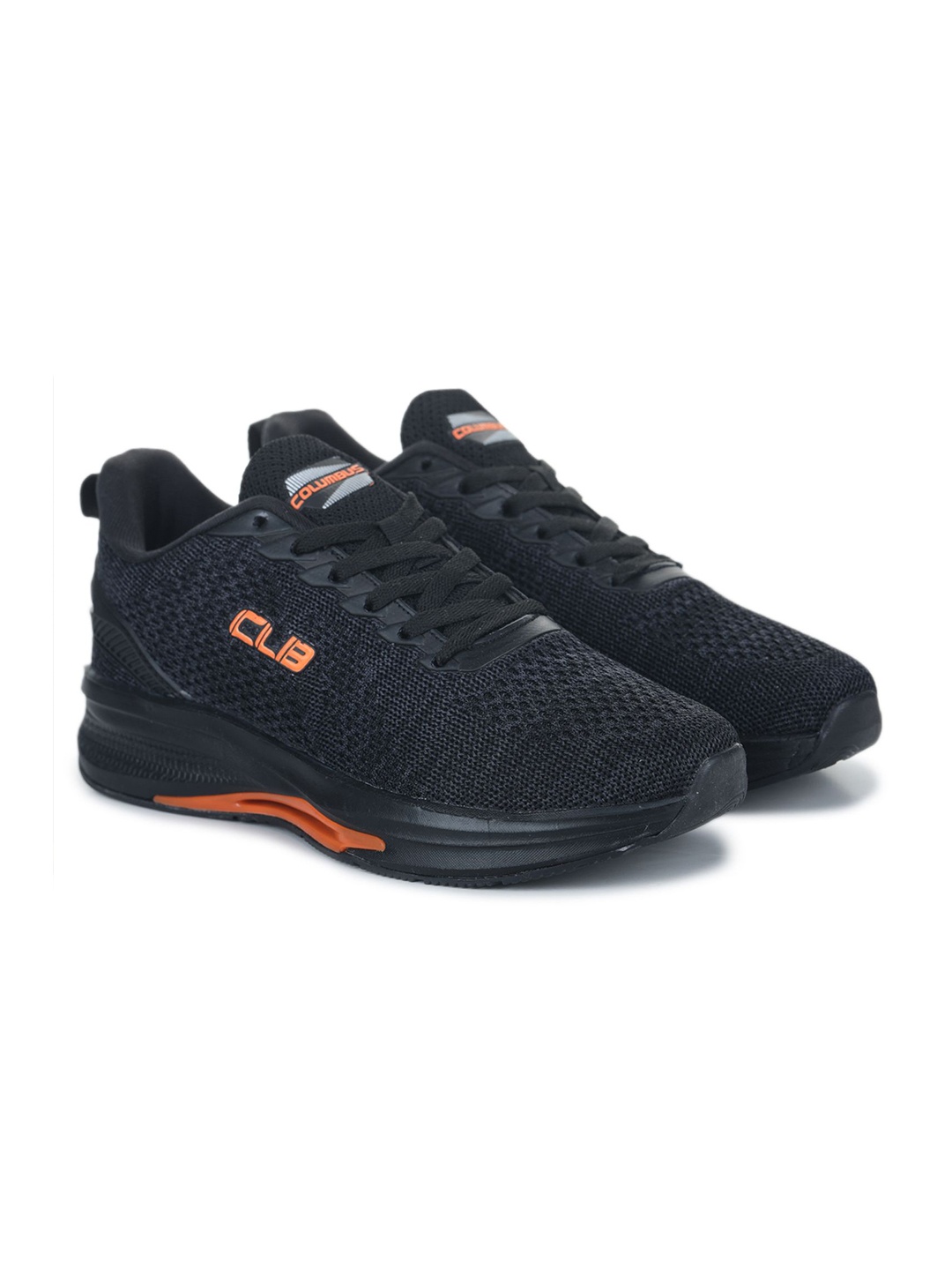 

Columbus Men Mesh Running Non-Marking Shoes, Black
