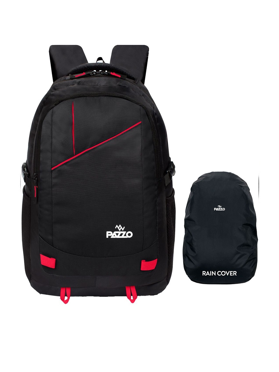 

PAZZO Unisex Brand Logo Backpack, Black