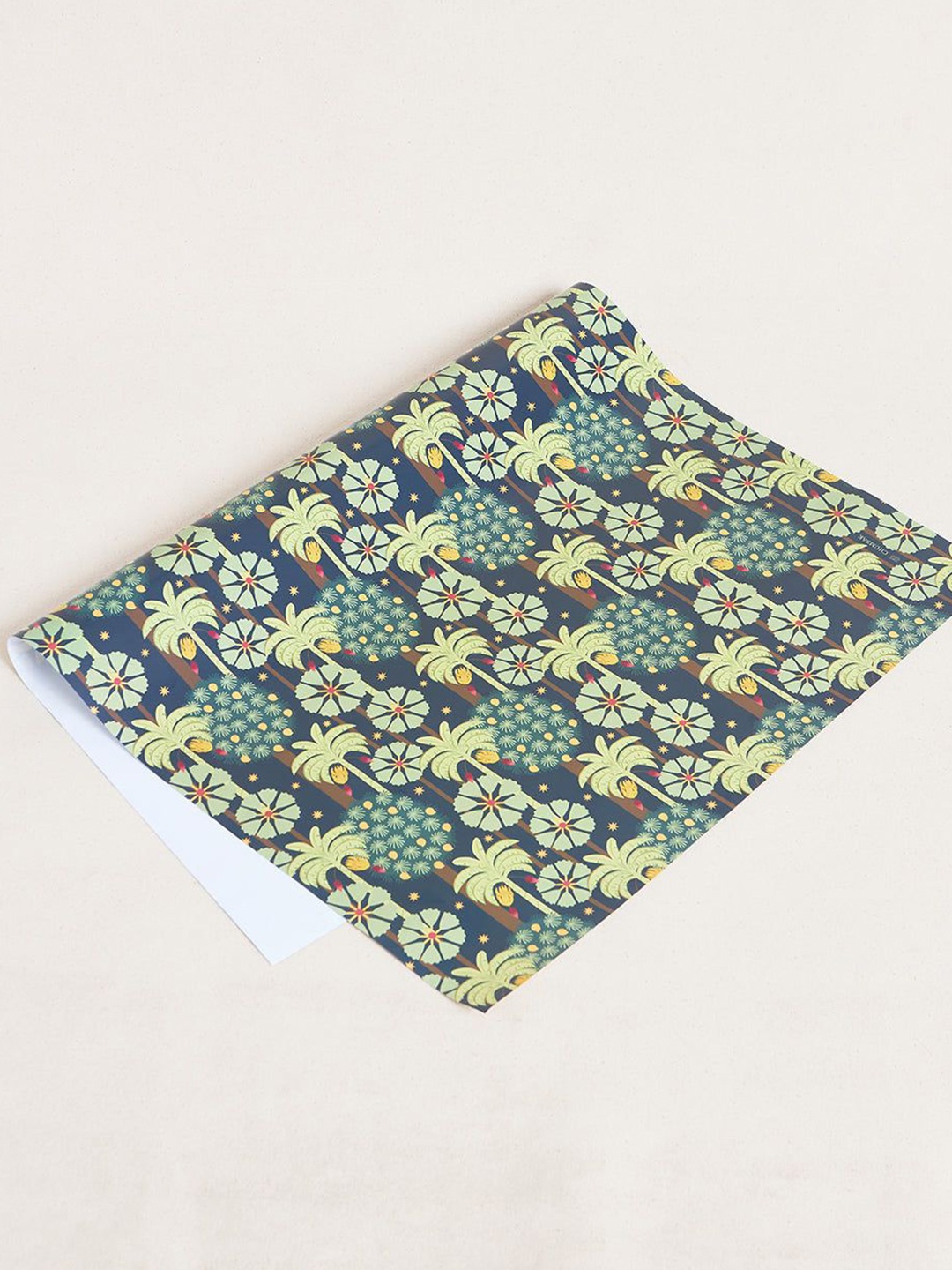 

Chumbak Self Design Saanjh Wrapping Sheet Craft Accessories Stationery, Green