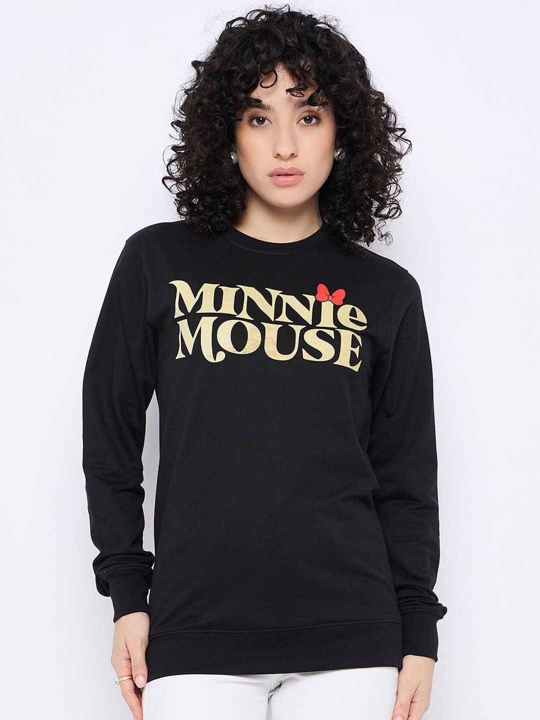 

Wear Your Mind Women Printed Sweatshirt, Black