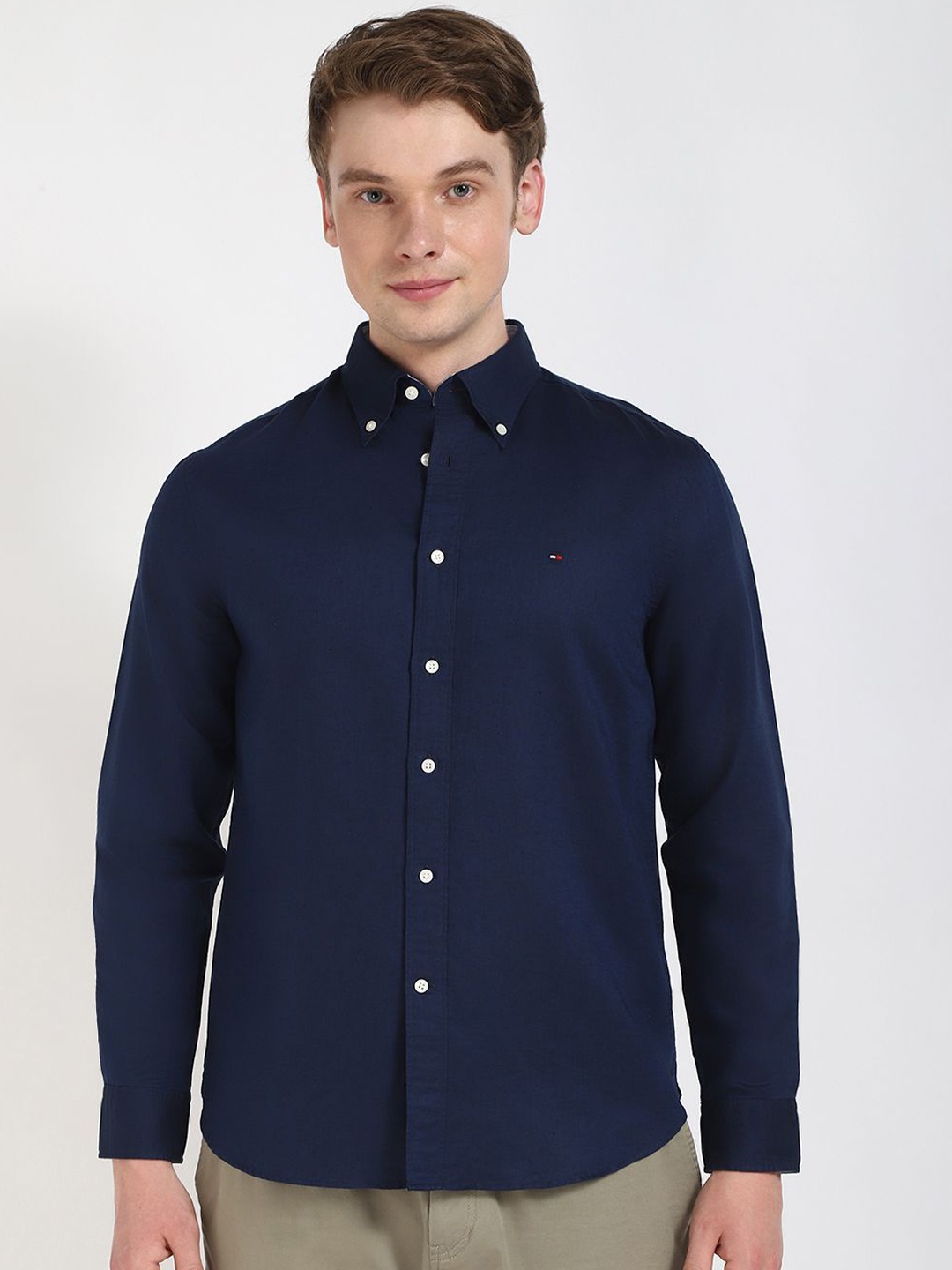 

Tommy Hilfiger Men Opaque Casual Shirt, Blue