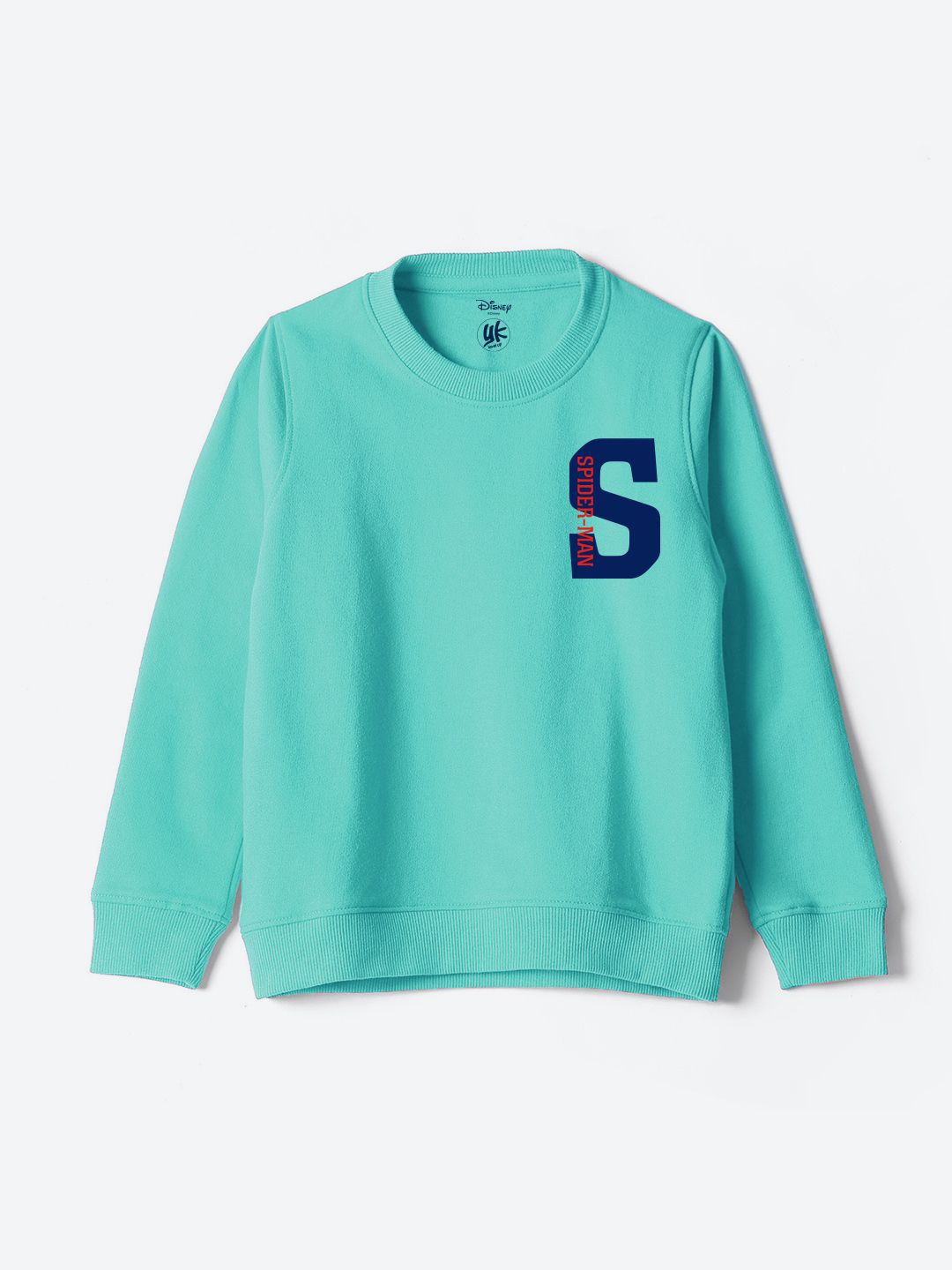 

YK Marvel Boys Printed Long Sleeves Sweatshirt, Turquoise blue