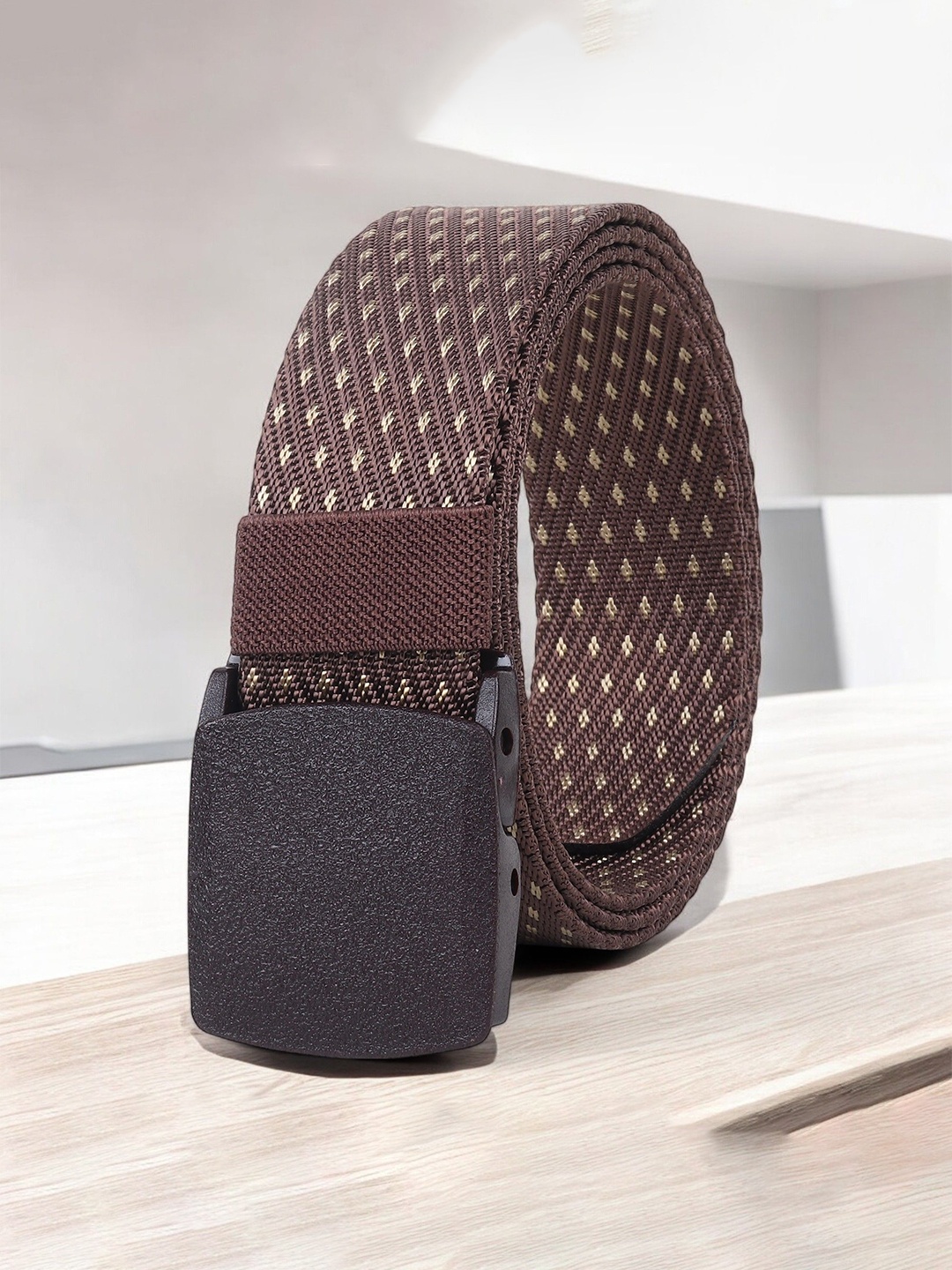 

Metronaut Men Textured Belt, Brown