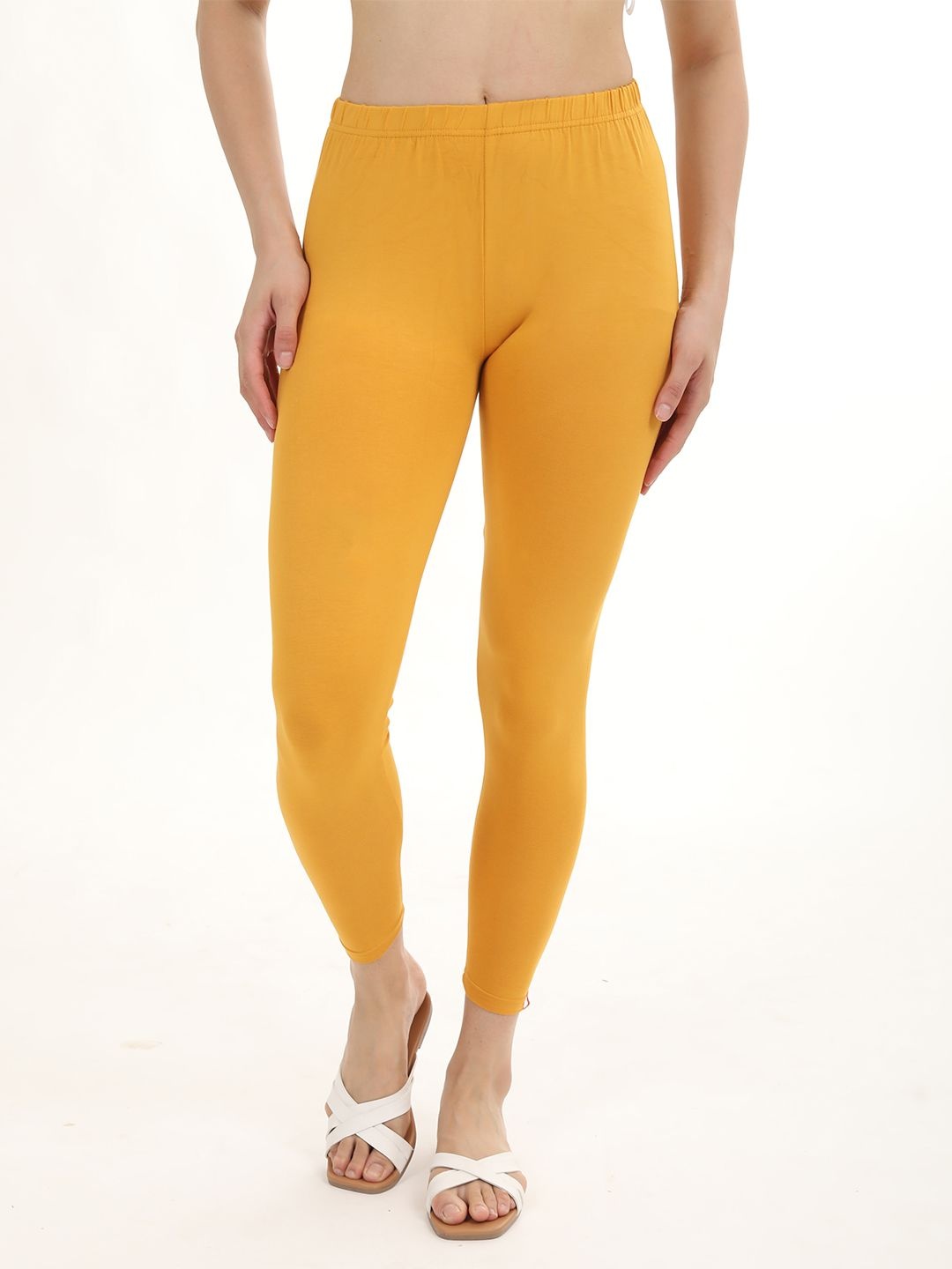 

Fly Birds Mid-Rise Ankle-Length Leggings, Yellow