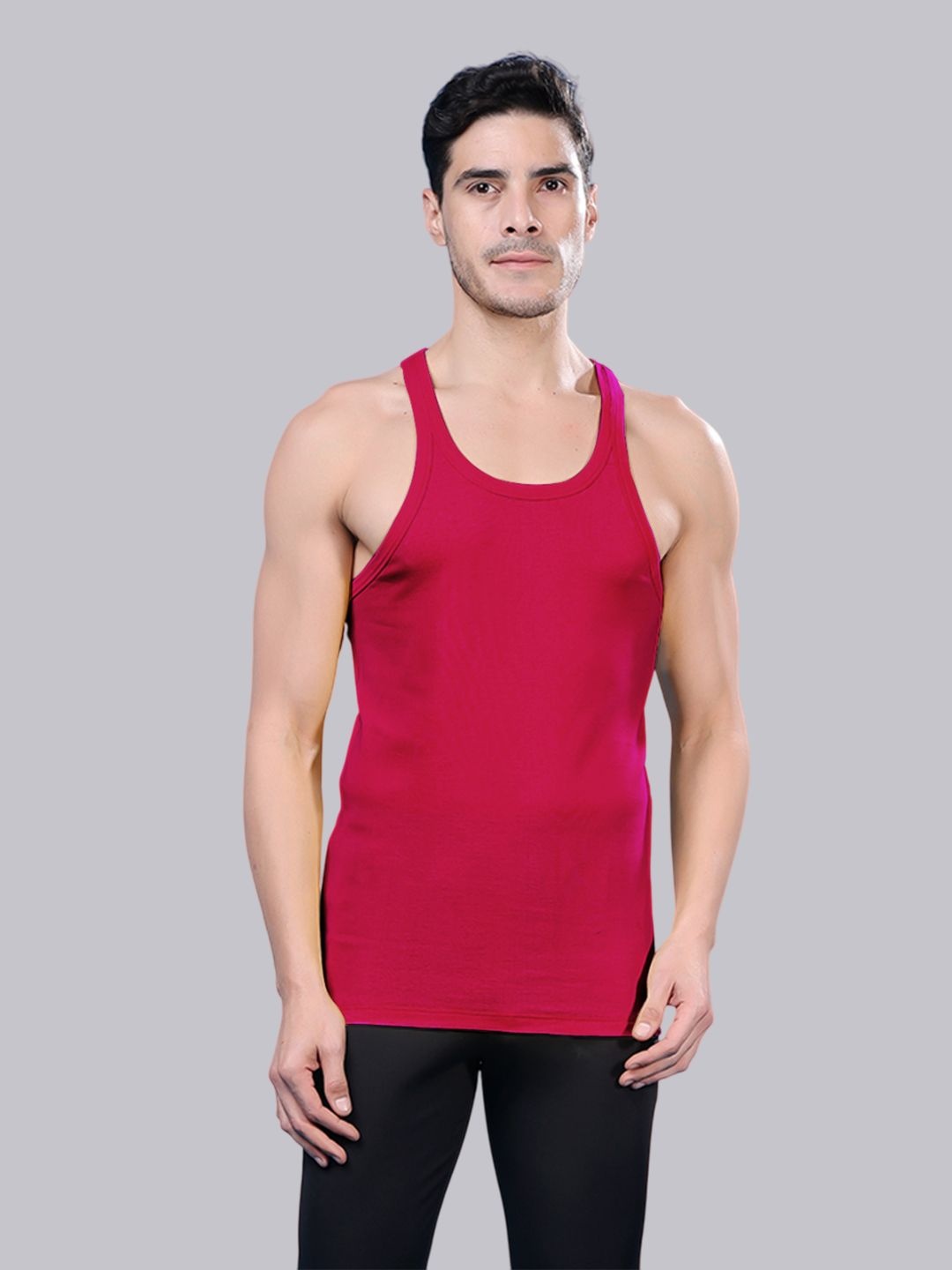 

Friskers Men Tank Innerwear Vest 11012025CA-07, Pink