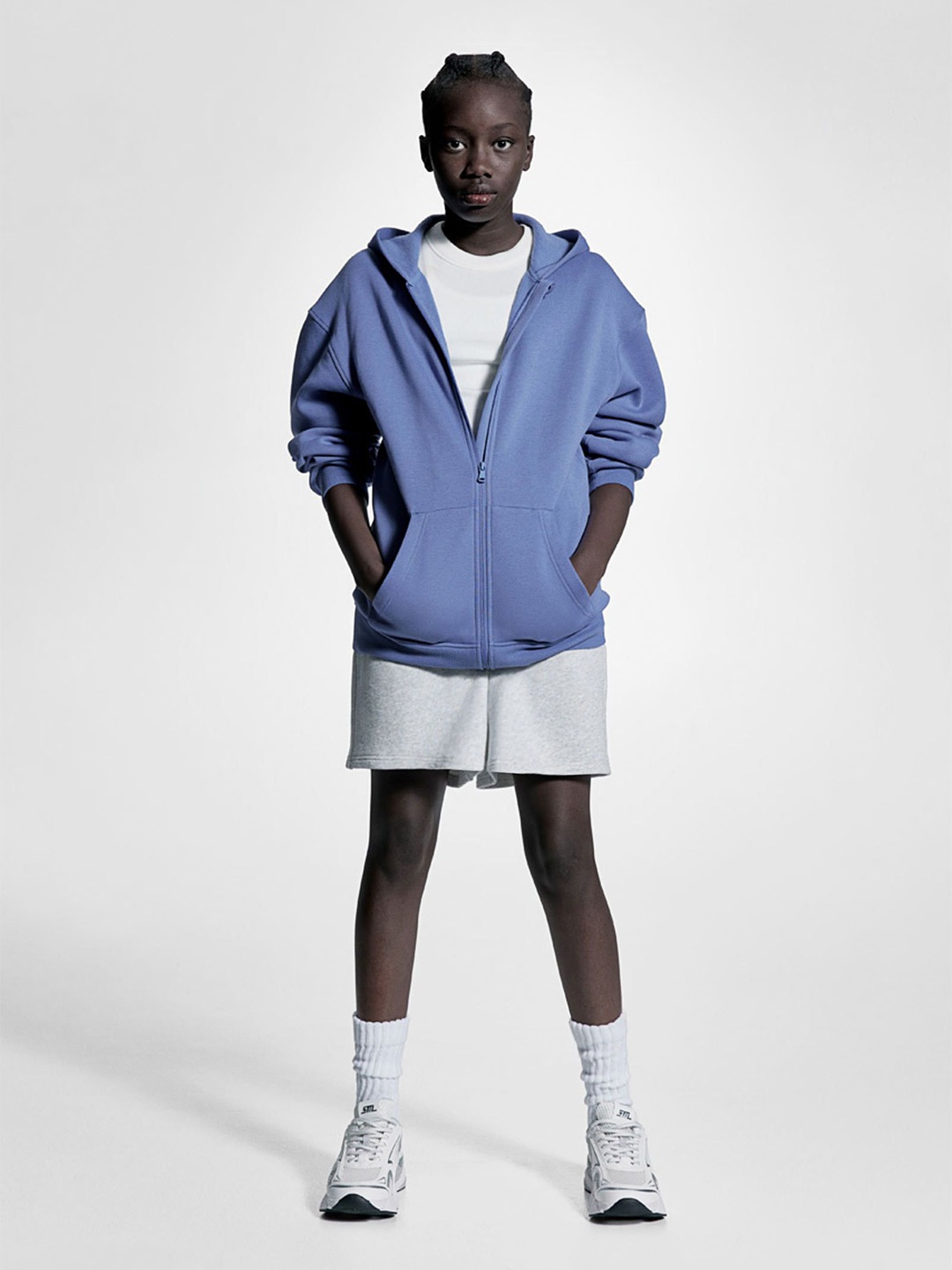 

H&M Zip-Through Sports Hoodie In DryMove, Blue