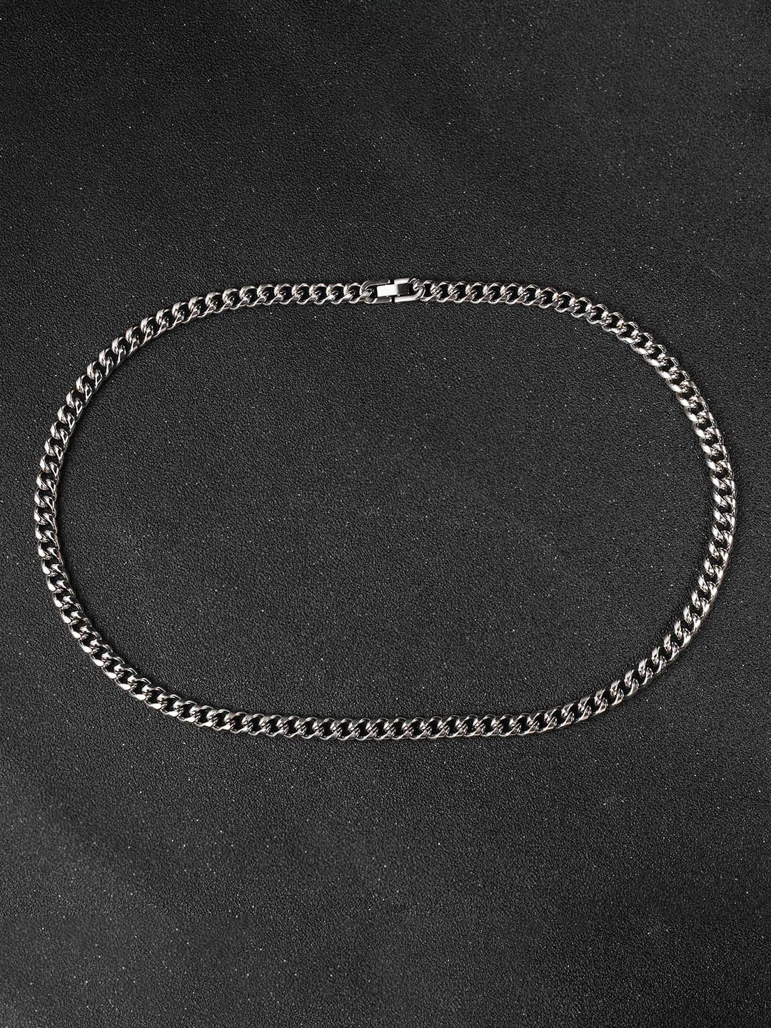 

Peora Men Silver-Plated Stainless Steel Skin Friendly Chain