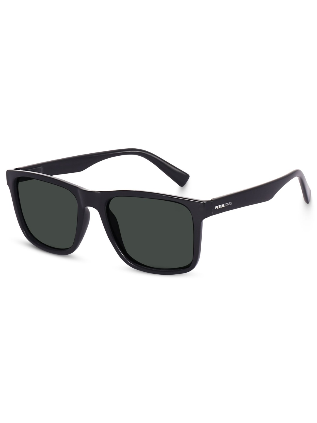 

Peter Jones Eyewear Unisex Square Sunglasses with Polarised Lens PO6088B, Black