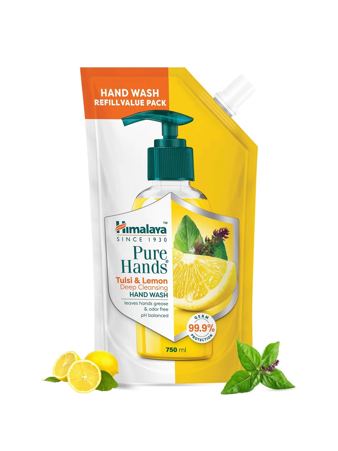 

Himalaya Pure Hands Tulsi & Lemon Deep Cleansing Hand Wash - 750ml, Yellow