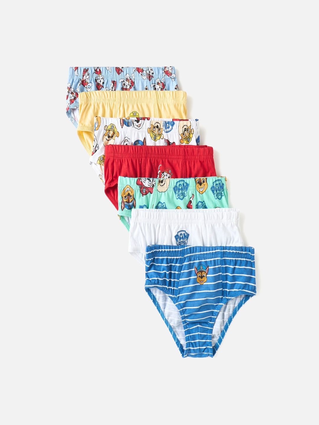 

Juniors by Babyshop Boys Pack Of 7 Printed Mid-Rise Basic Briefs H52-P6-26-716Multicolour, Blue