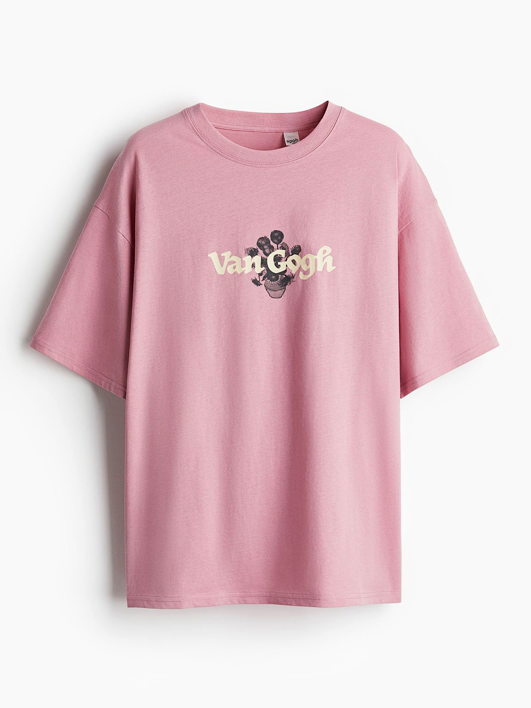 

H&M Oversized Printed T-shirt, Pink