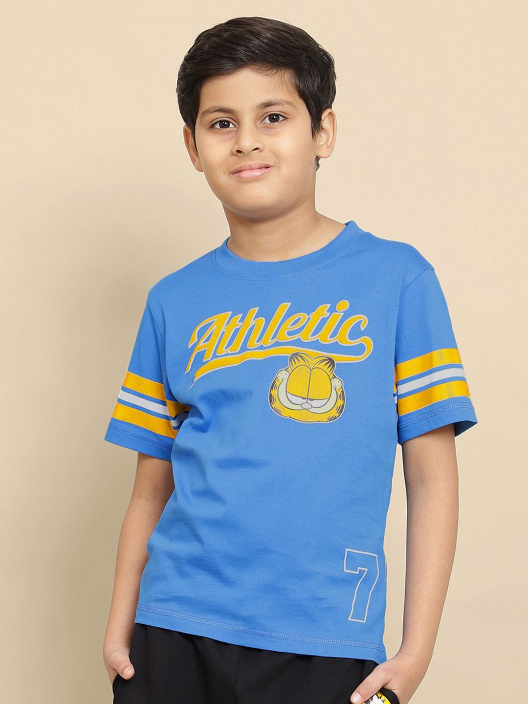 

Kids Ville Garfield Printed Pure Cotton T-shirt, Blue