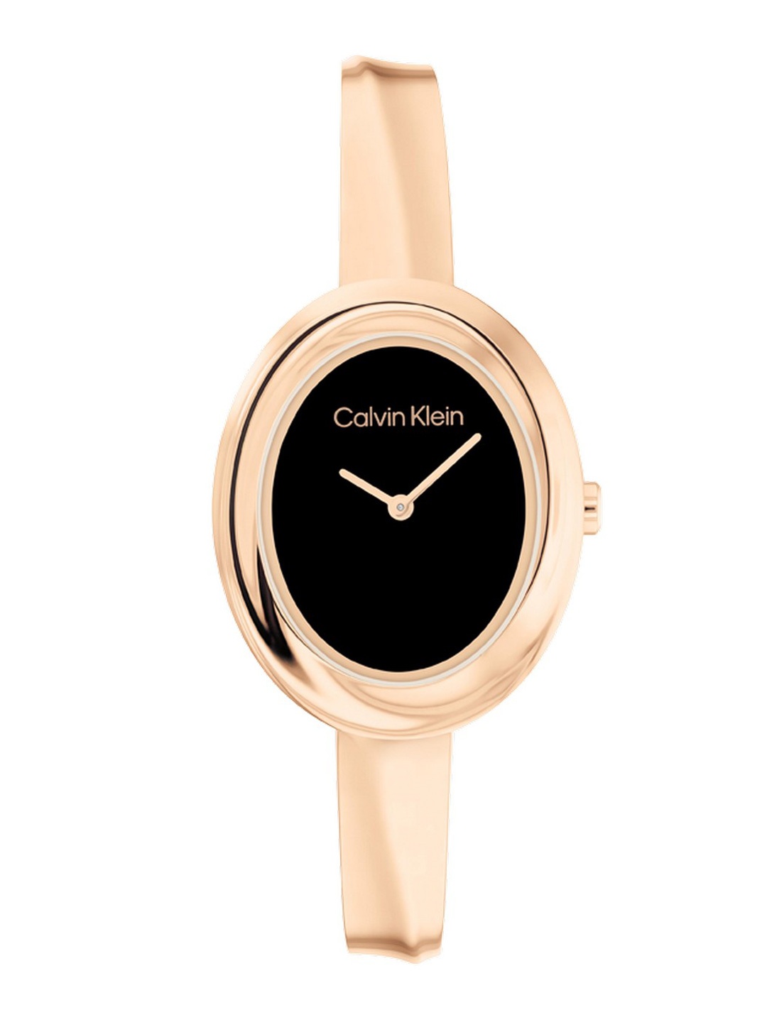 

Calvin Klein Women Twisted Bezel Analogue Watch 25100057, Black