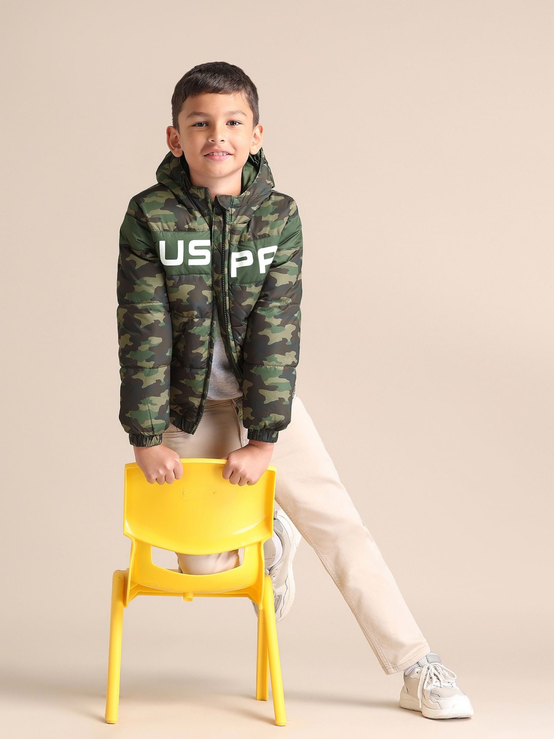 

U.S. Polo Assn. Kids Boys Camouflage Tailored Jacket, Green