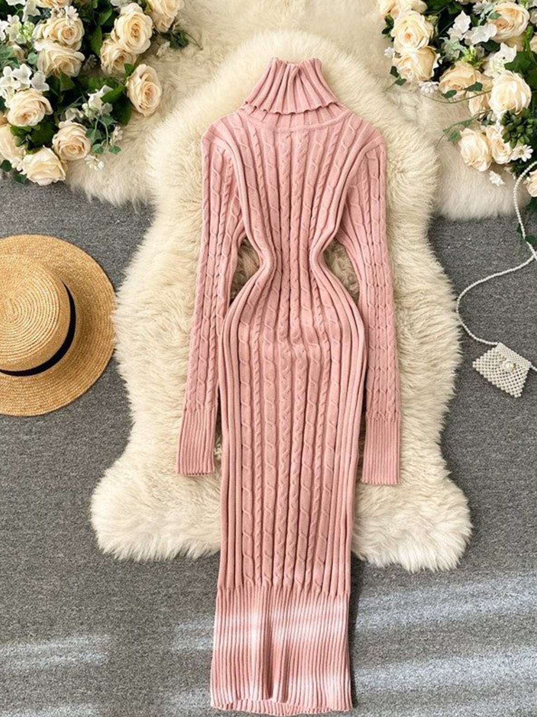

MADE FOR HER LABEL Striped Maxi Dress, Pink