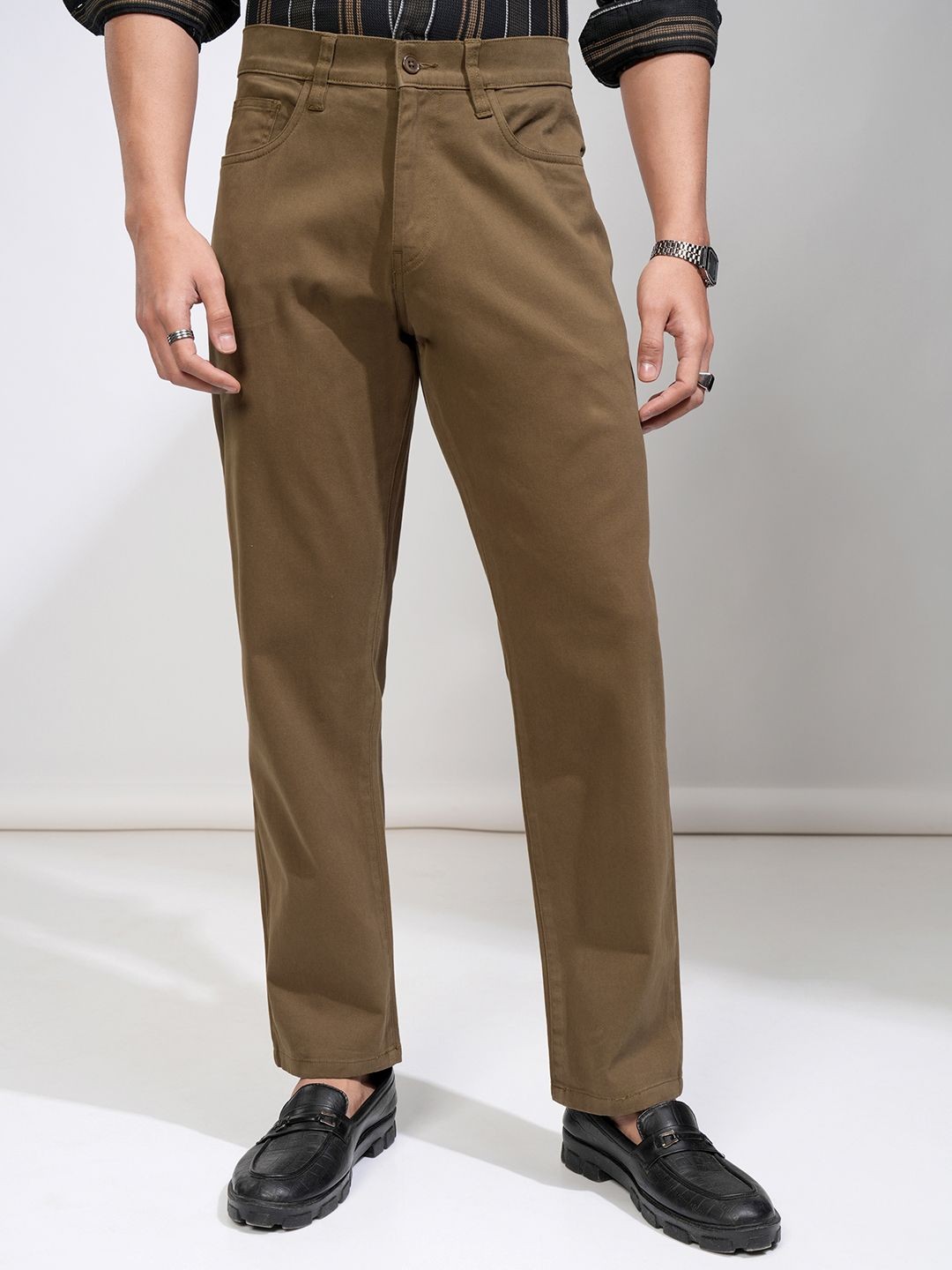 

HIGHLANDER Men Relaxed Fit Trouser, Brown