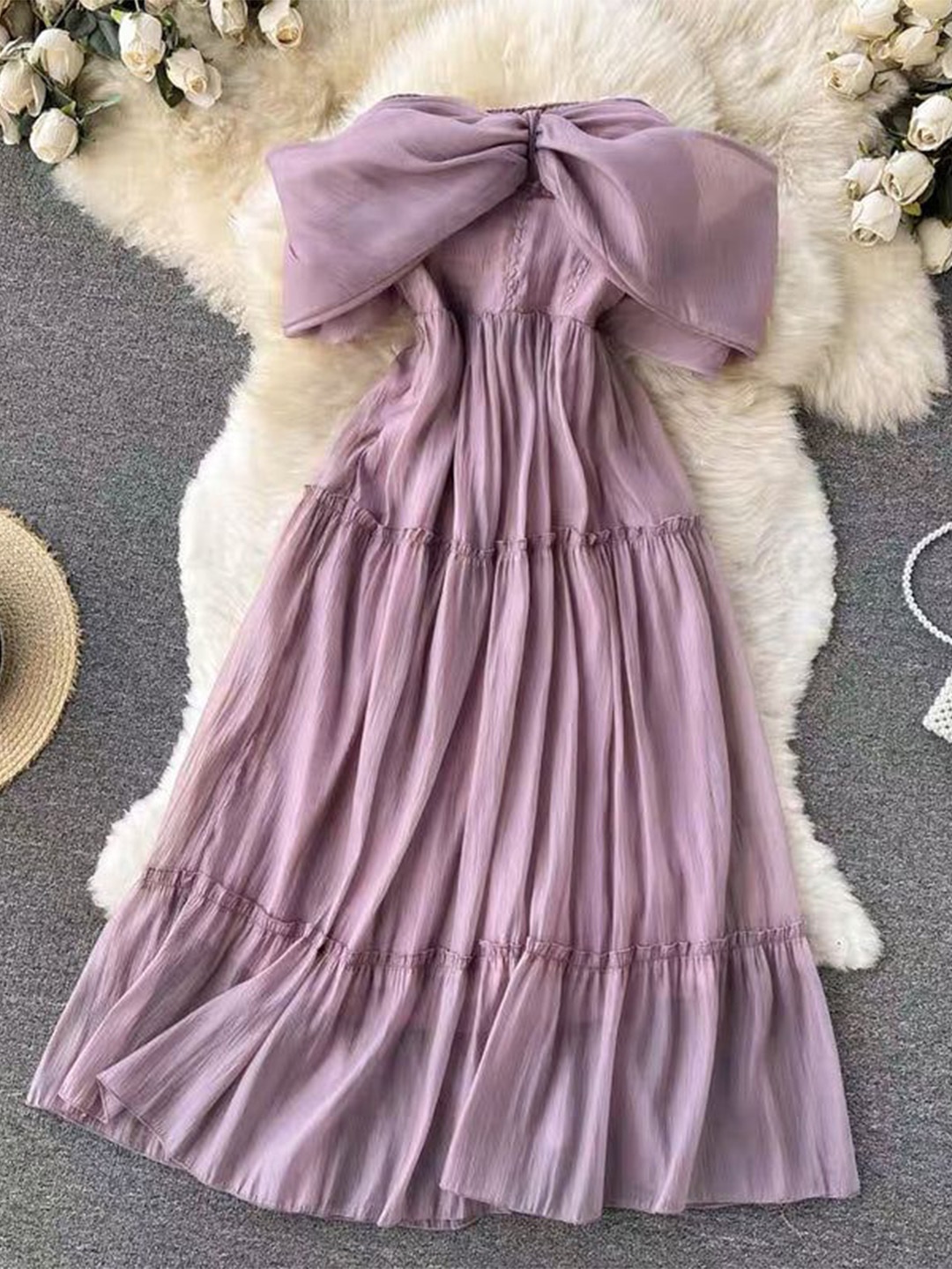 

MADE FOR HER LABEL Women A-Line Dress, Purple