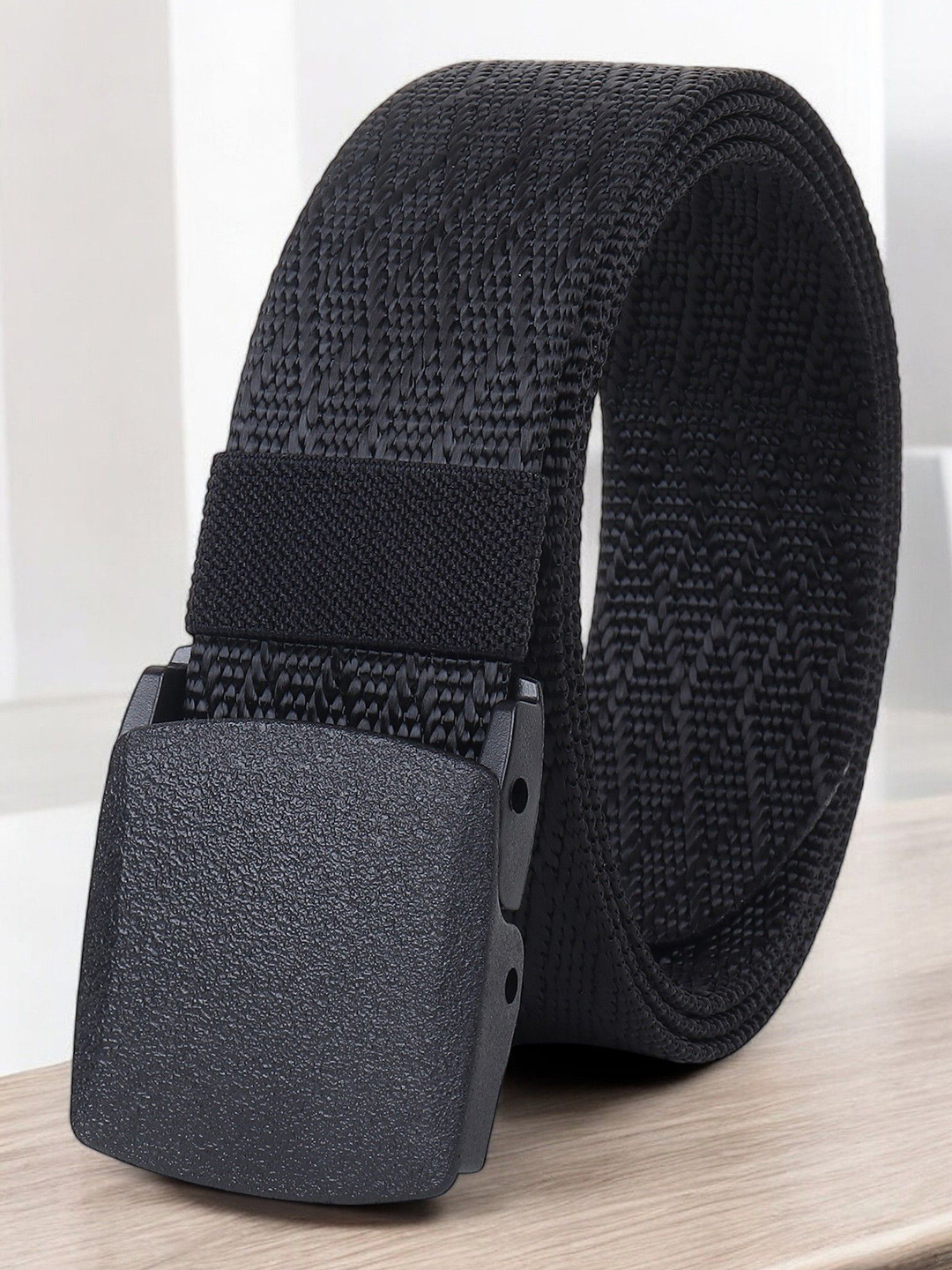 

Metronaut Men Textured Belt, Black