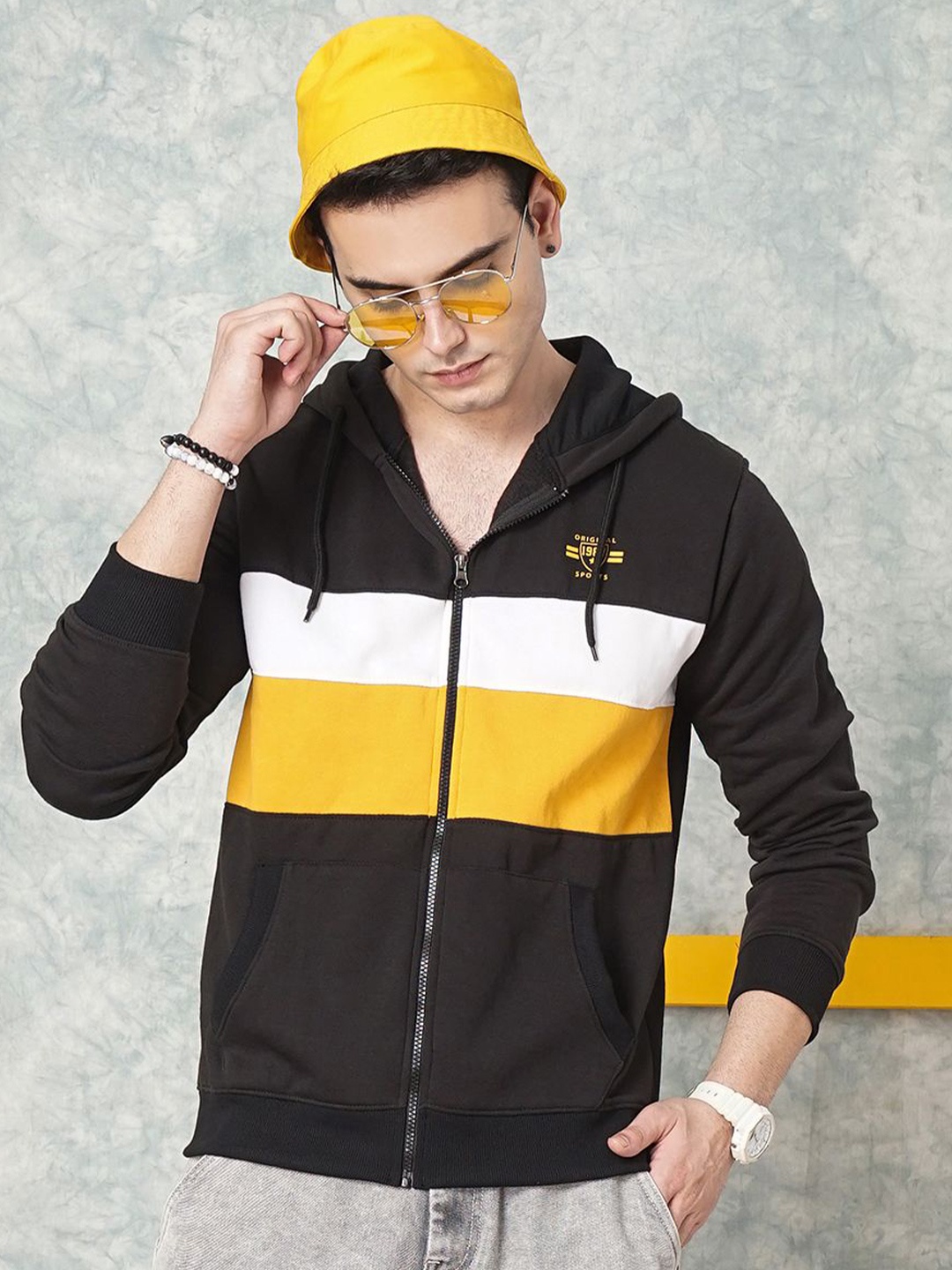 

The Indian Garage Co Men Hooded Sweatshirt, Black