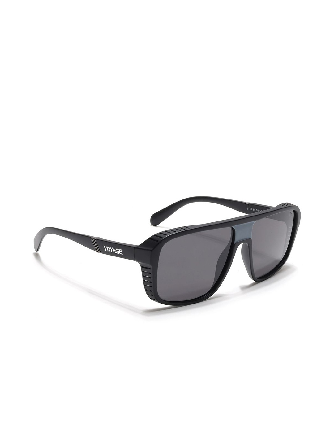 

Voyage Unisex Square Sunglasses with Polarised and UV Protected Lens 3120PMG6597, Black