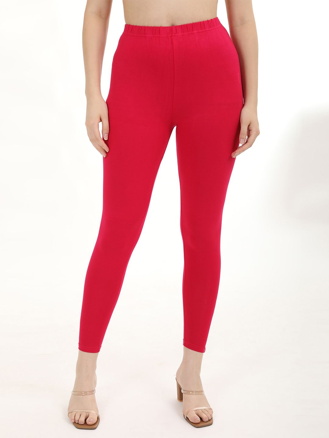 

Fly Birds Mid-Rise Ankle-Length Leggings, Pink