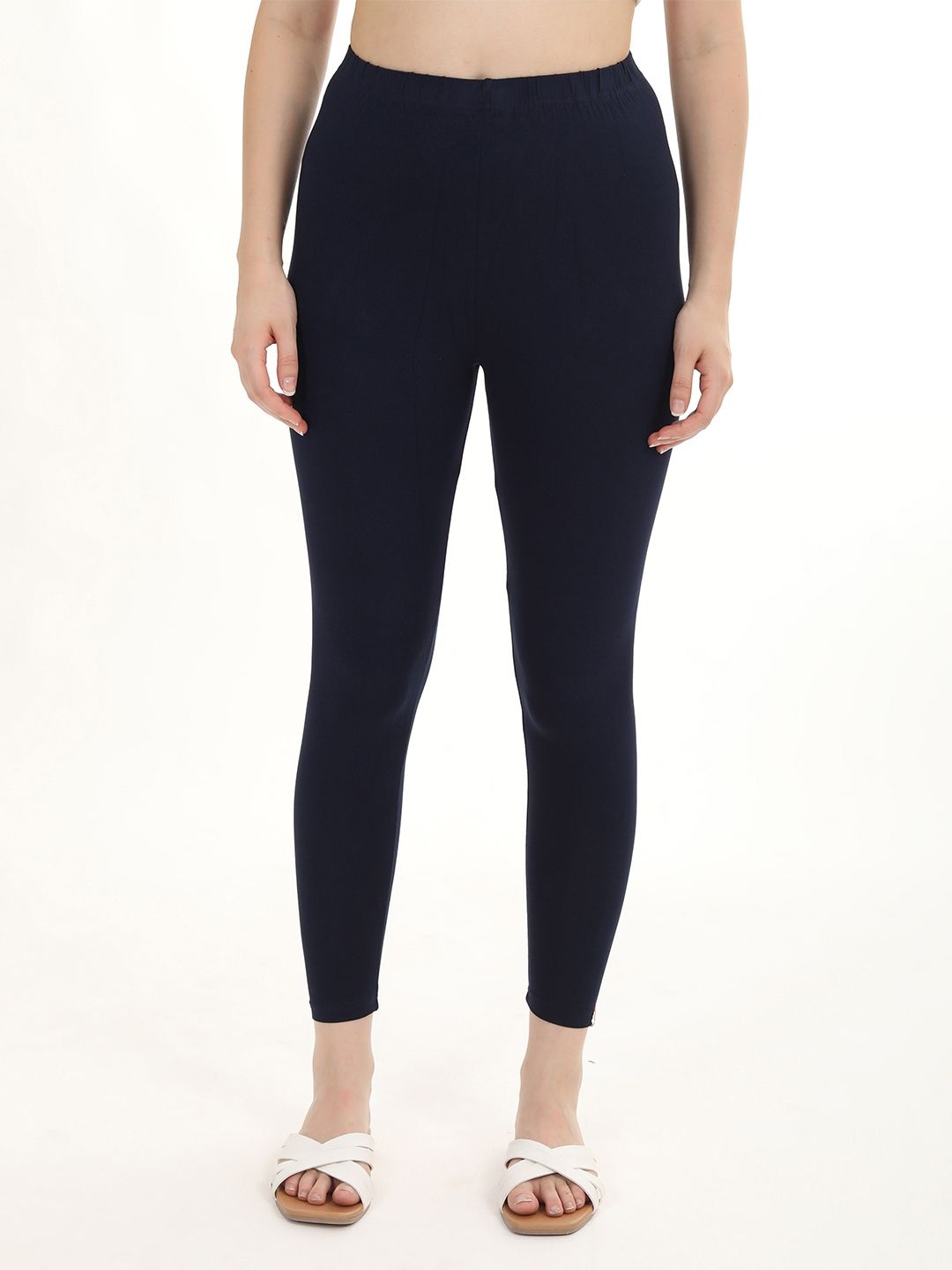 

Fly Birds Women Mid-Rise Ankle-Length Leggings, Navy blue