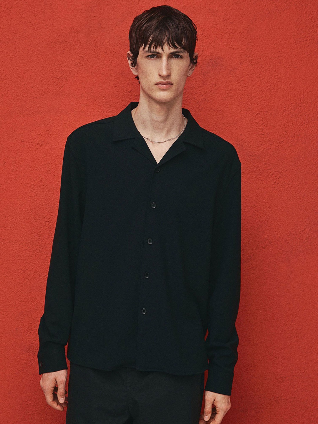 

H&M Regular Fit Resort Shirt, Blue