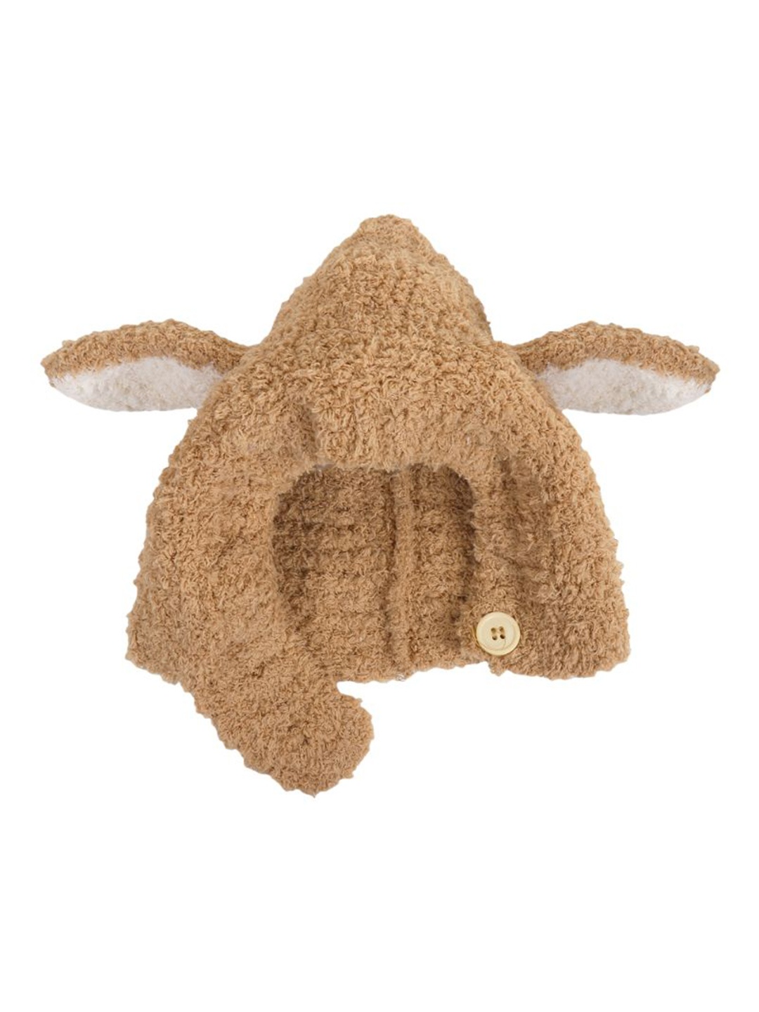 

TIPY TIPY TAP Kids Woollen Ears Design Trapper Beanie, Brown