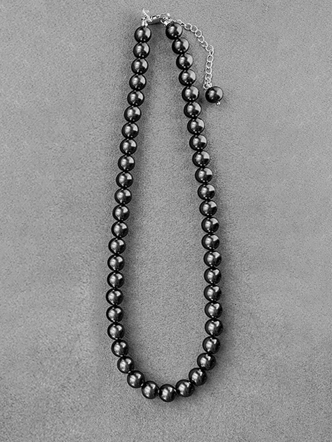 

Peora Beaded Minimal Chain, Black
