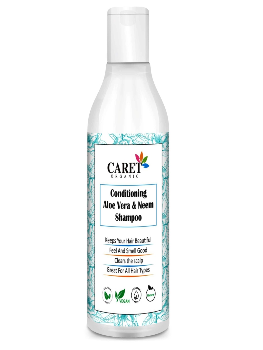 

CARET ORGANIC Set Of 3 Conditioning Aloe Vera & Neem Shampoo - 300 ml Each, White