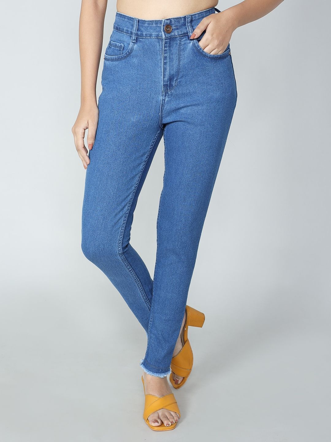 

Novio Women Comfort Slim Fit Stretchable Jeans, Blue