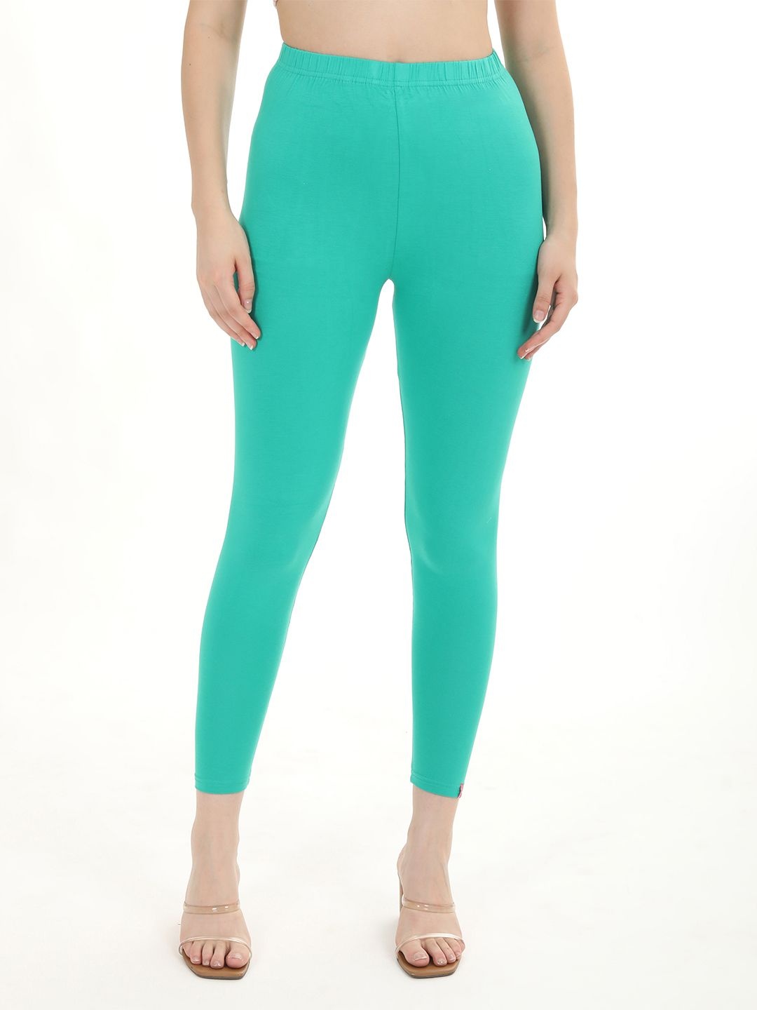 

Fly Birds Mid-Rise Ankle-Length Leggings, Turquoise blue