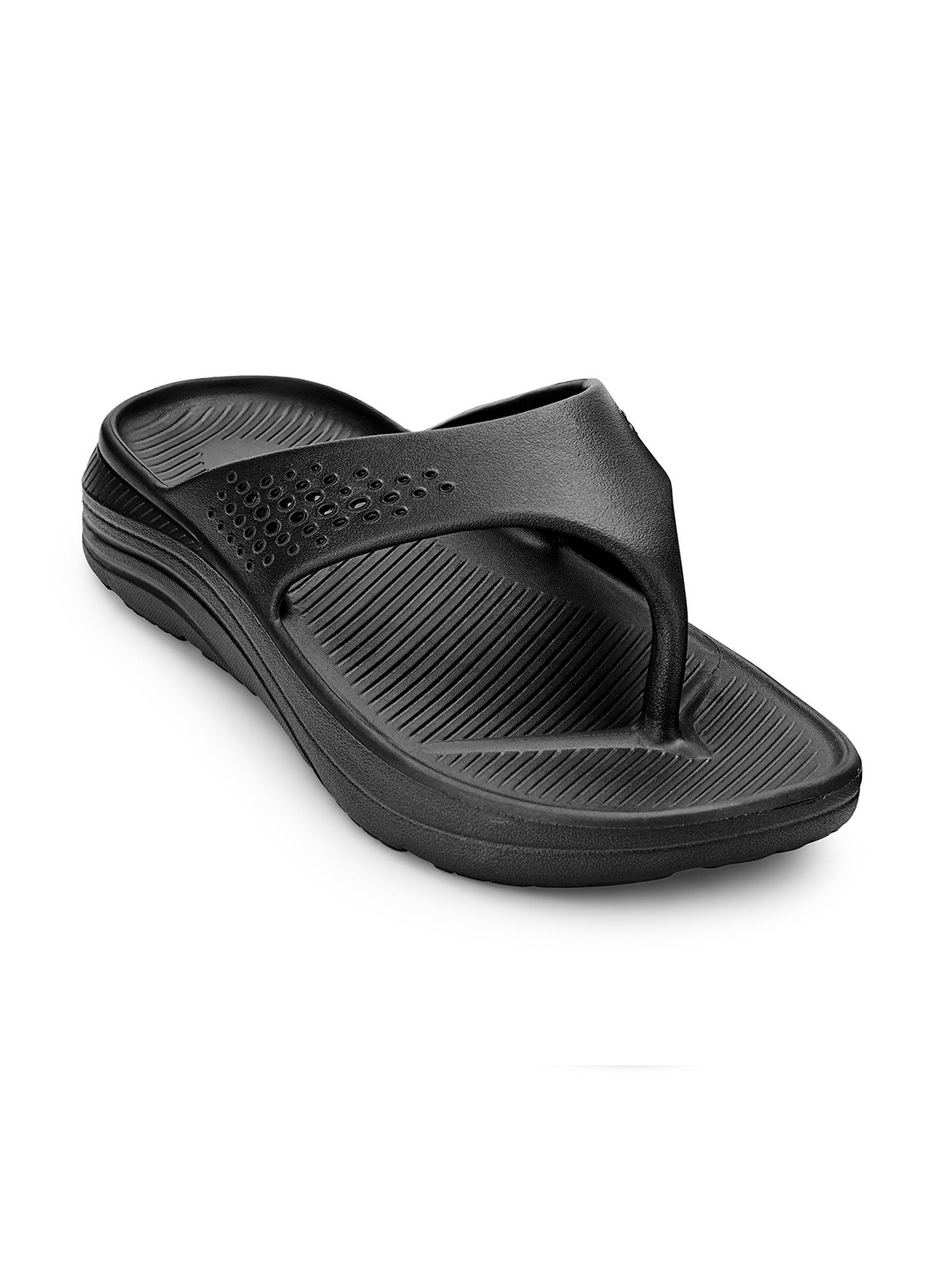 

Hoppa Men Thong Flip-Flops, Black