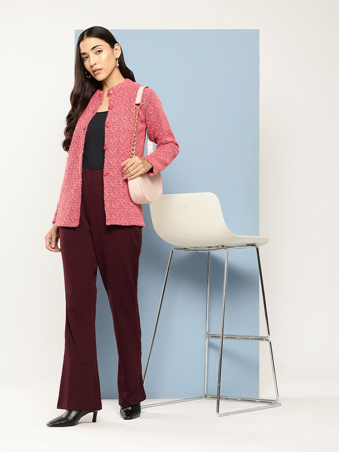 

BAESD Women Woollen Fashion, Pink