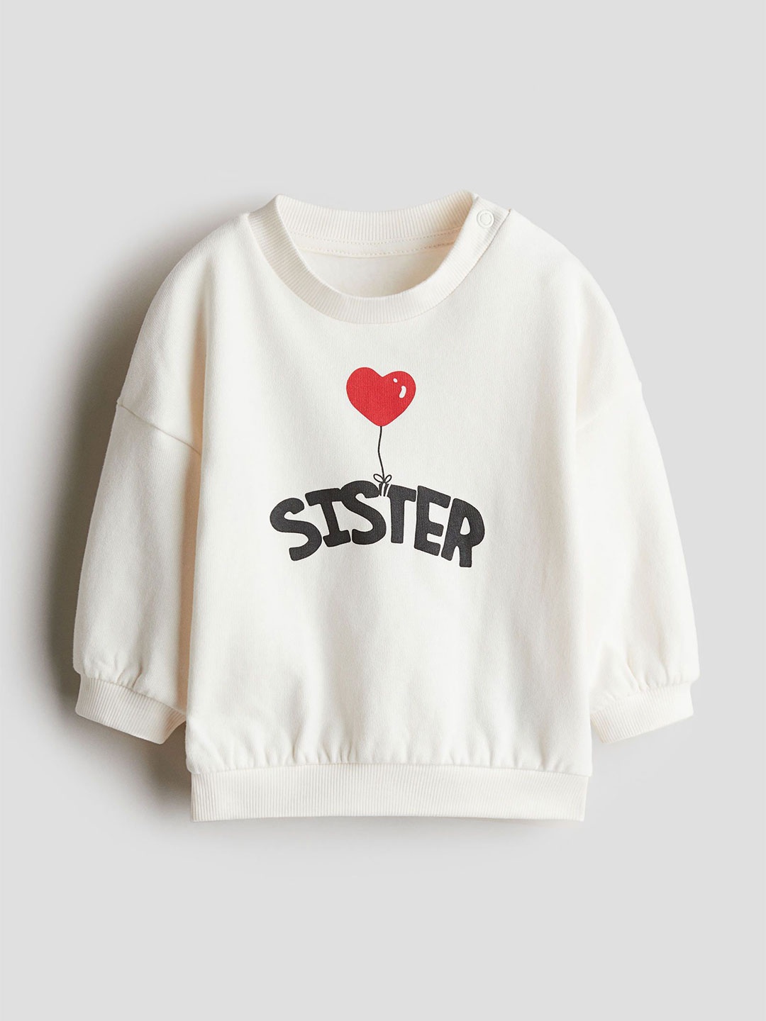 

H&M Print-Motif Sweatshirt, White