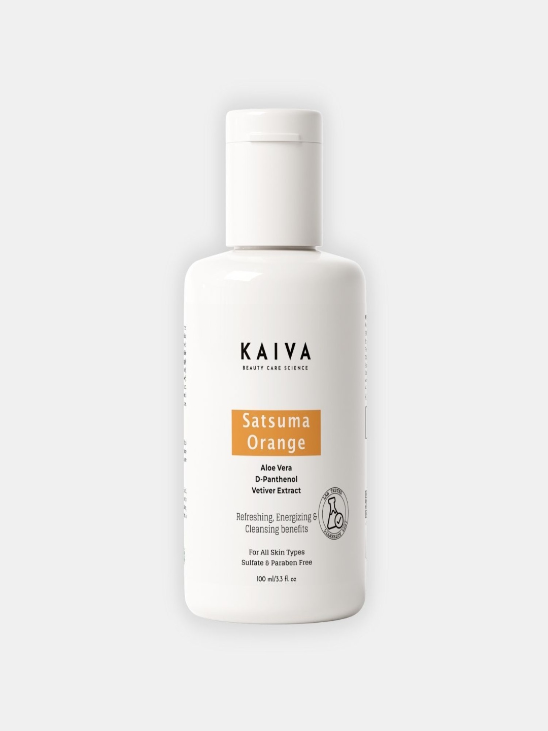 

KAIVA Satsuma Orange Brightening Formula Face Wash- 100 ml, Transparent