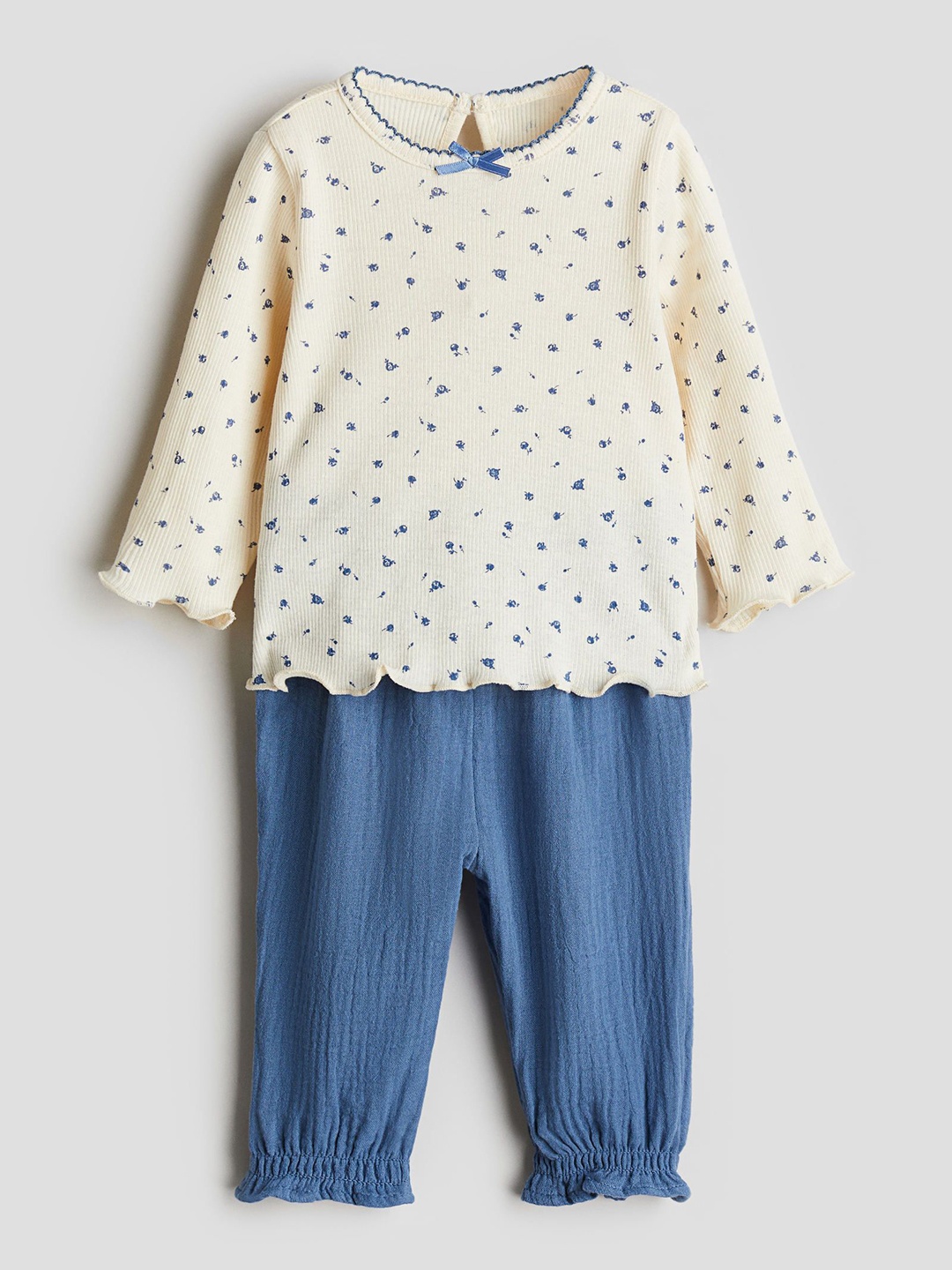 

H&M 2-Piece Cotton Set, Blue