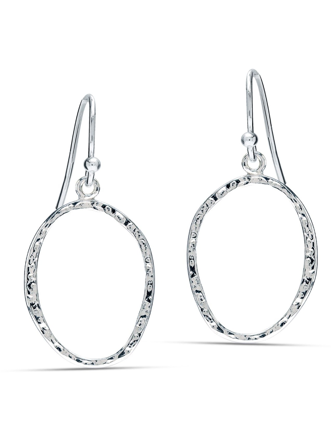 

LeCalla 925 Sterling Silver Plated Circular Shaped Drop Earrings