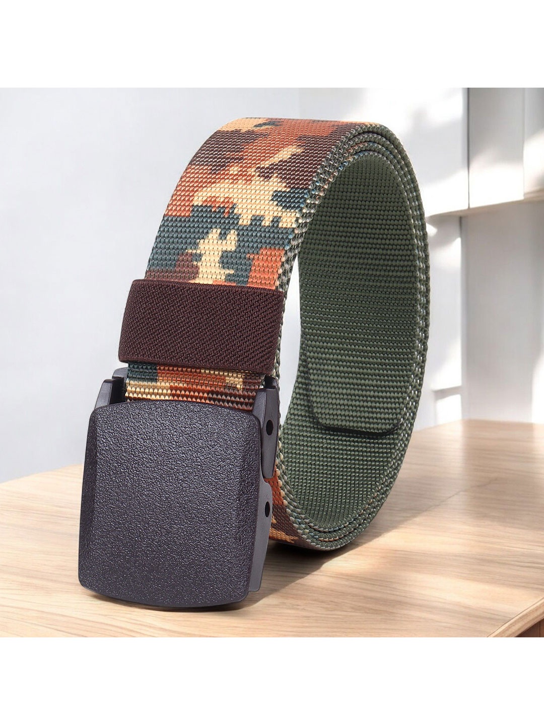 

Metronaut Men Textured Belt, Brown