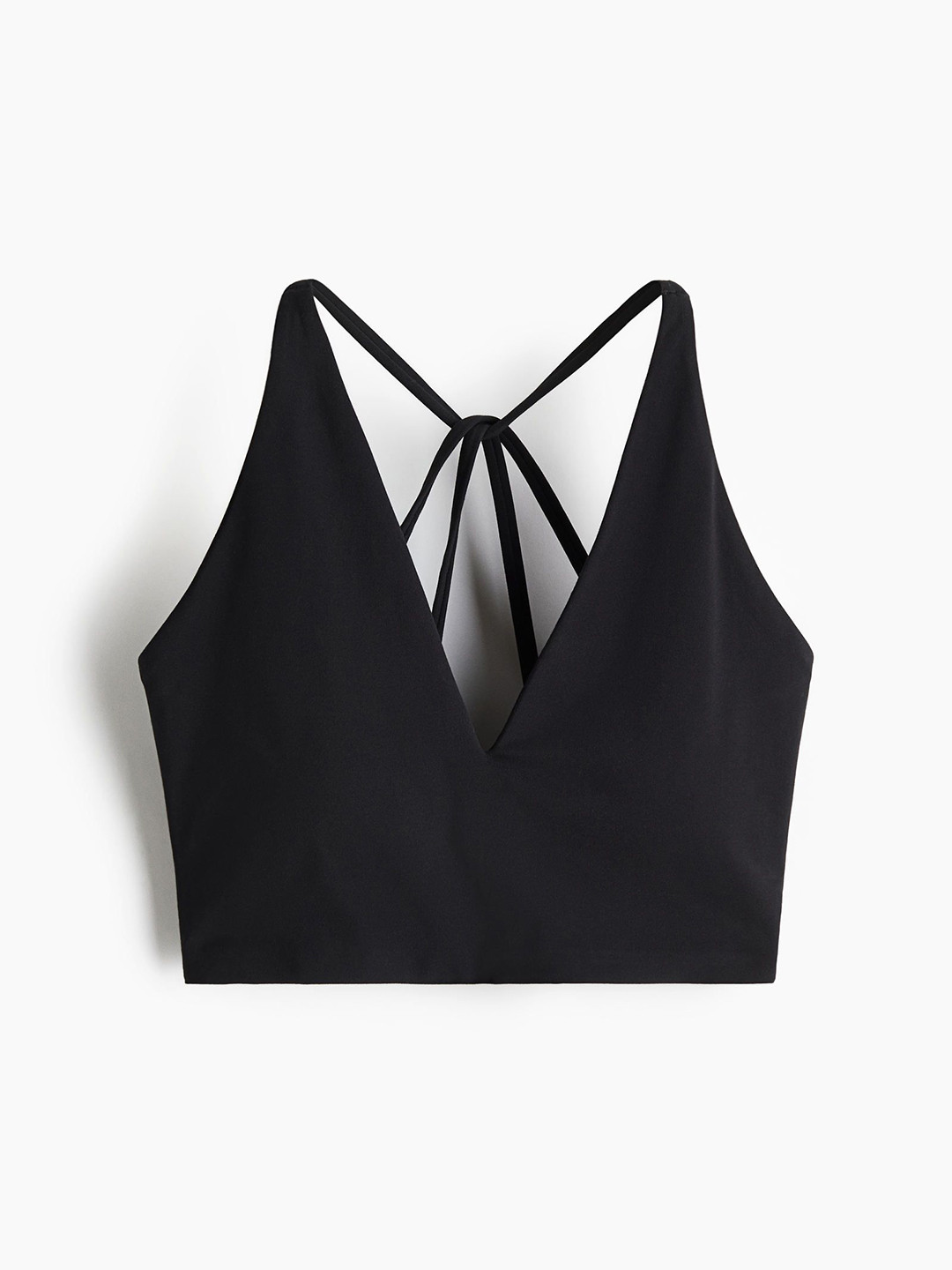 

H&M Light Support Sports Bra In SoftMove, Black