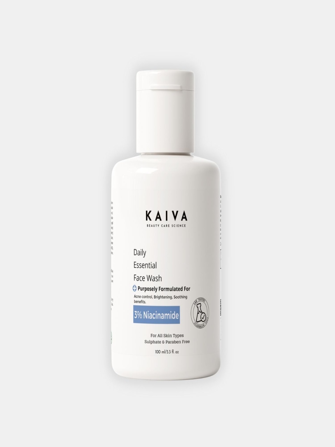 

KAIVA 3% Niacinamide Face Wash - 100 ml, Transparent