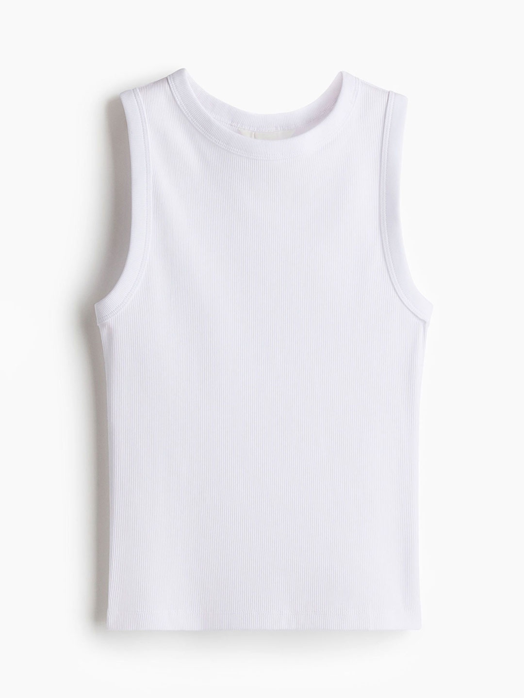 

H&M Ribbed Vest Top, White